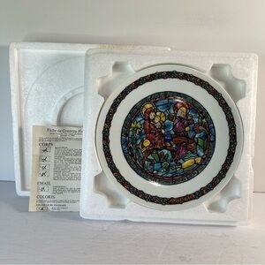 Vintage Limoges Collector Plate The Flight From Egypt The Nativity 8.5" Nativity